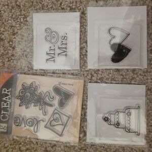 Wedding clear stamp set